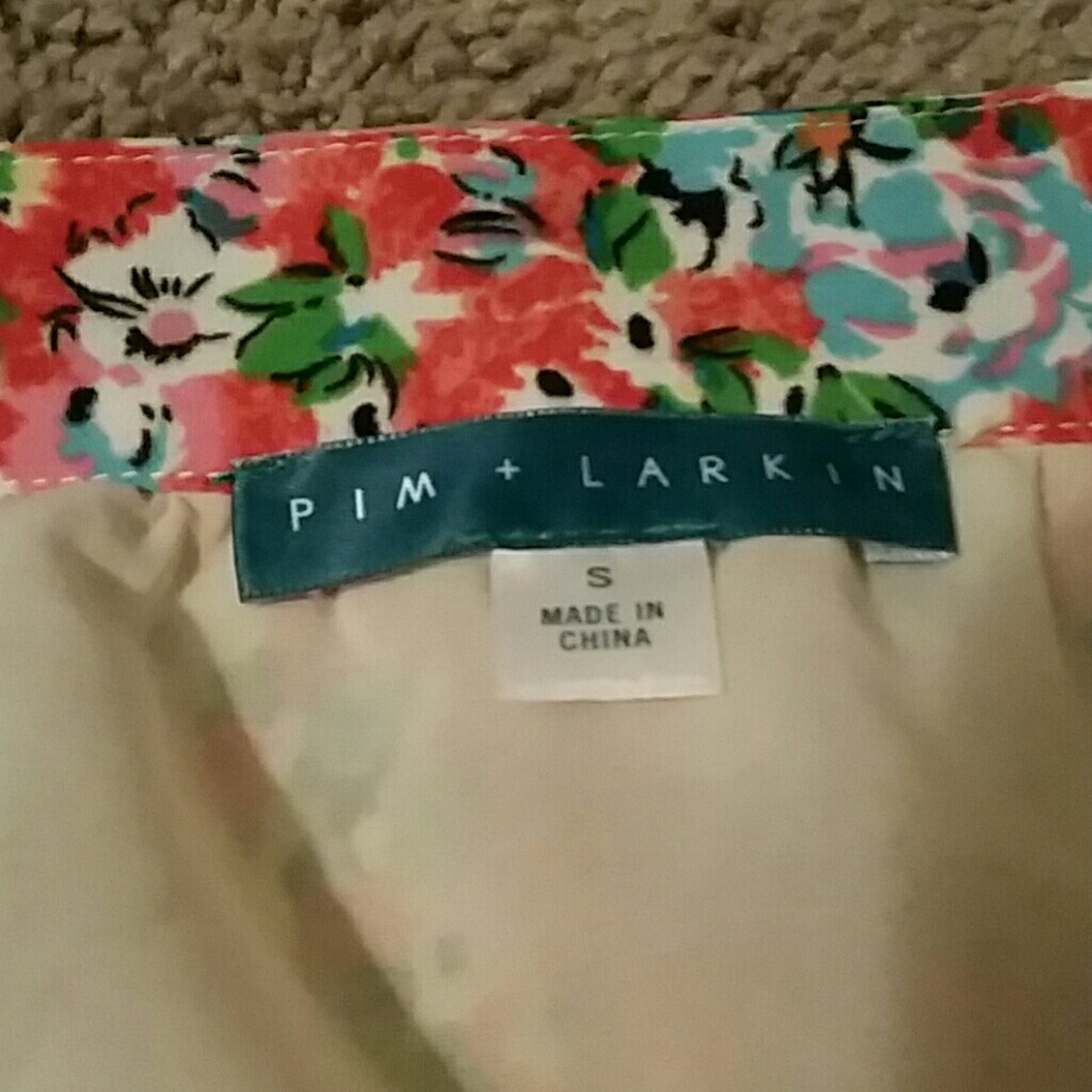 Pim + Larkin Floral pleated Skirt - Picture 3 of 5